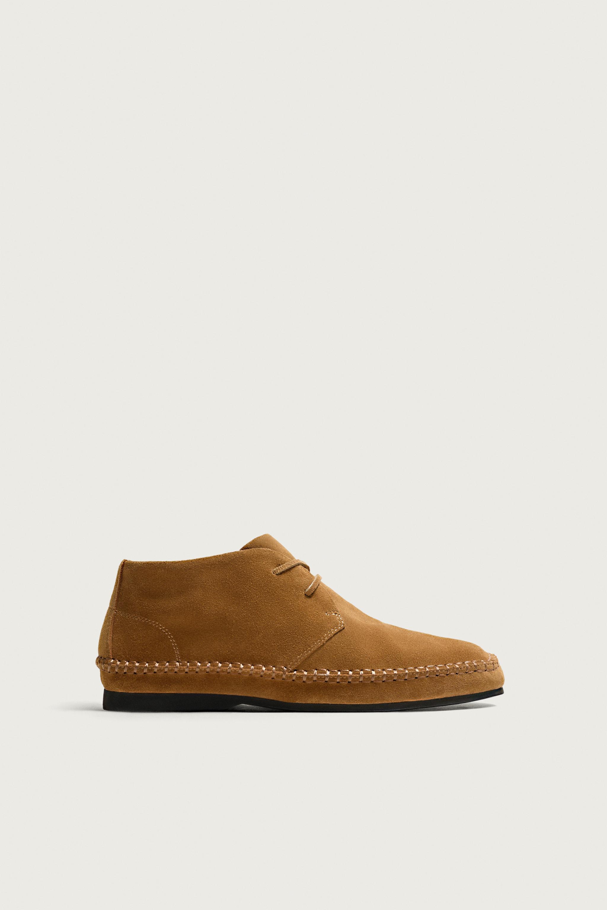LEATHER BOOTS — Brown