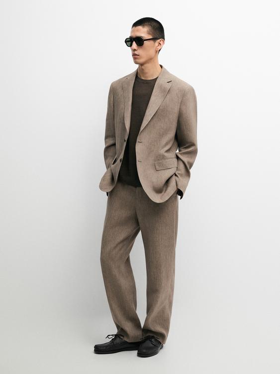Linen suit trousers from Zara - $180