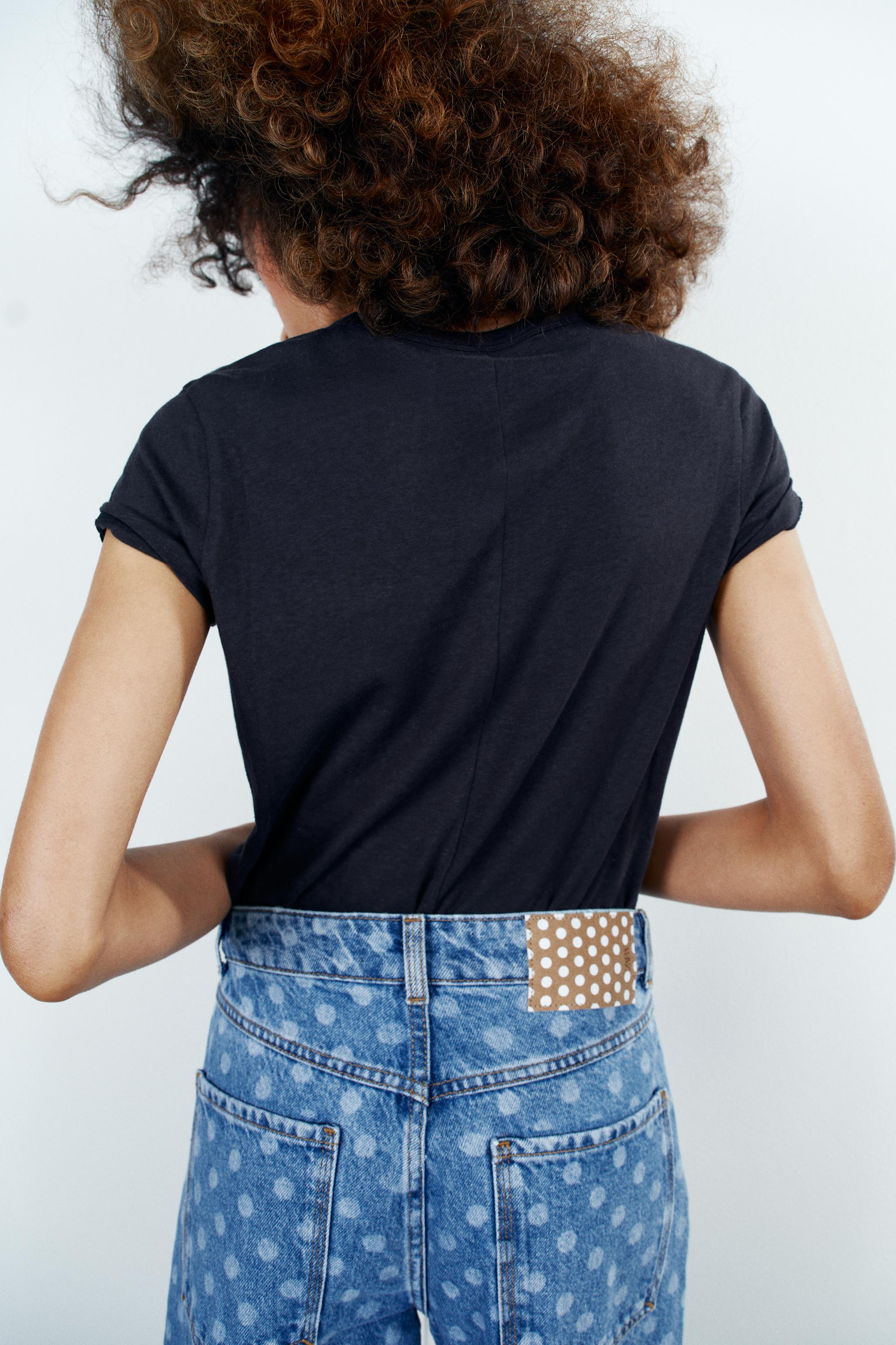 T-SHIRT EN COTON À MANCHES COURTES