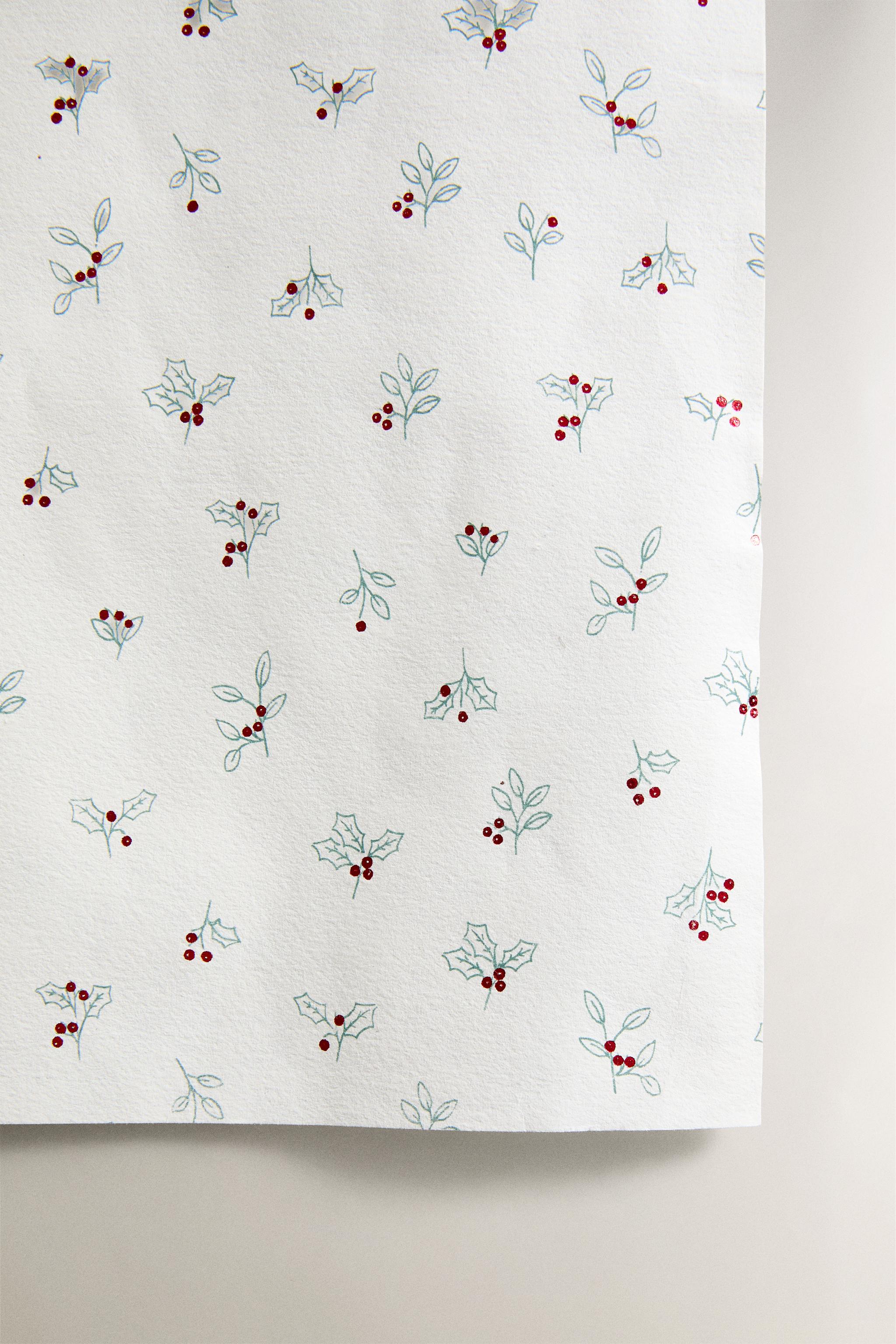 SHINY LEAF CHRISTMAS WRAPPING PAPER