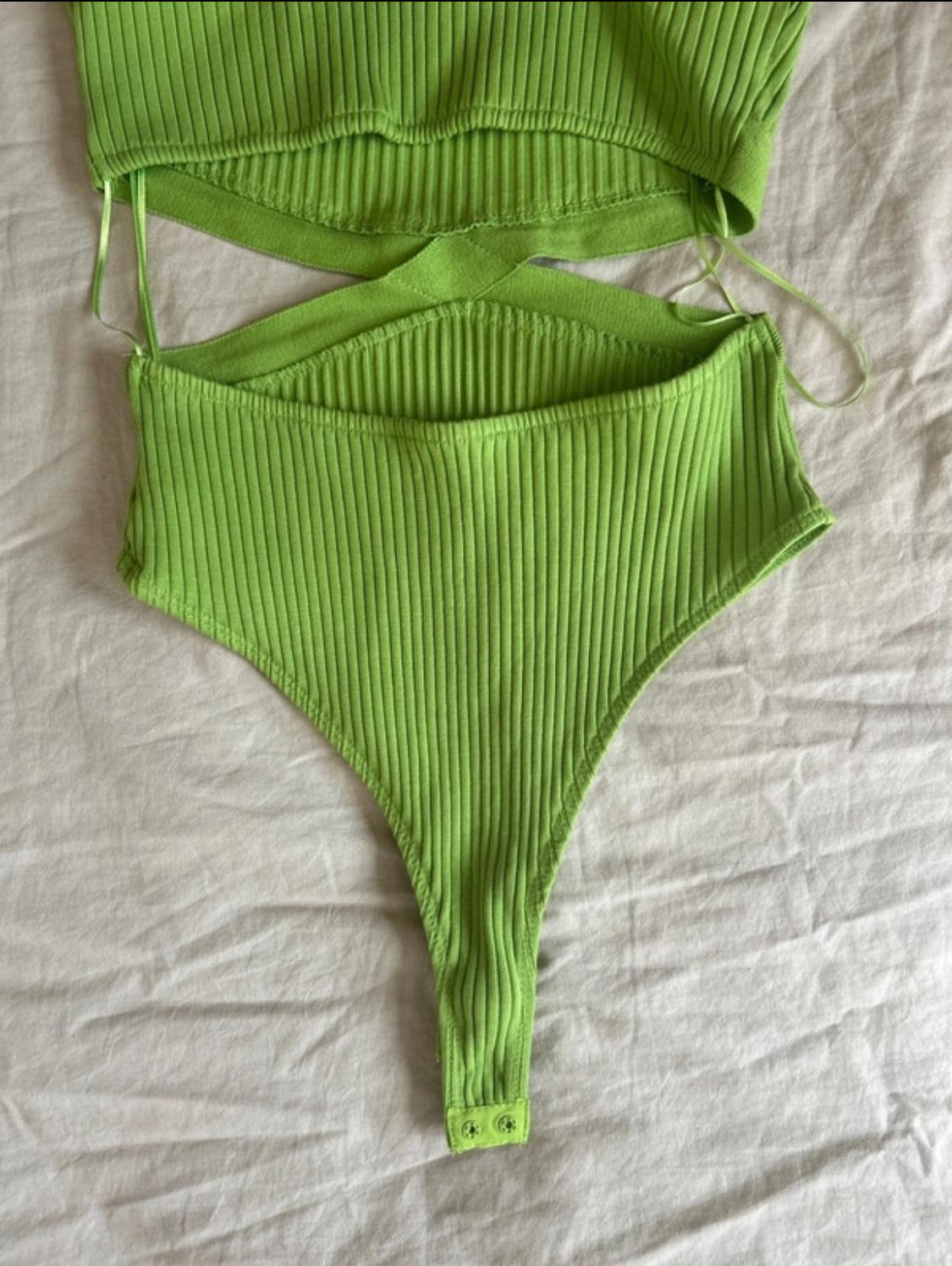 RIBBED CUT-OUT BODYSUIT - Image 5