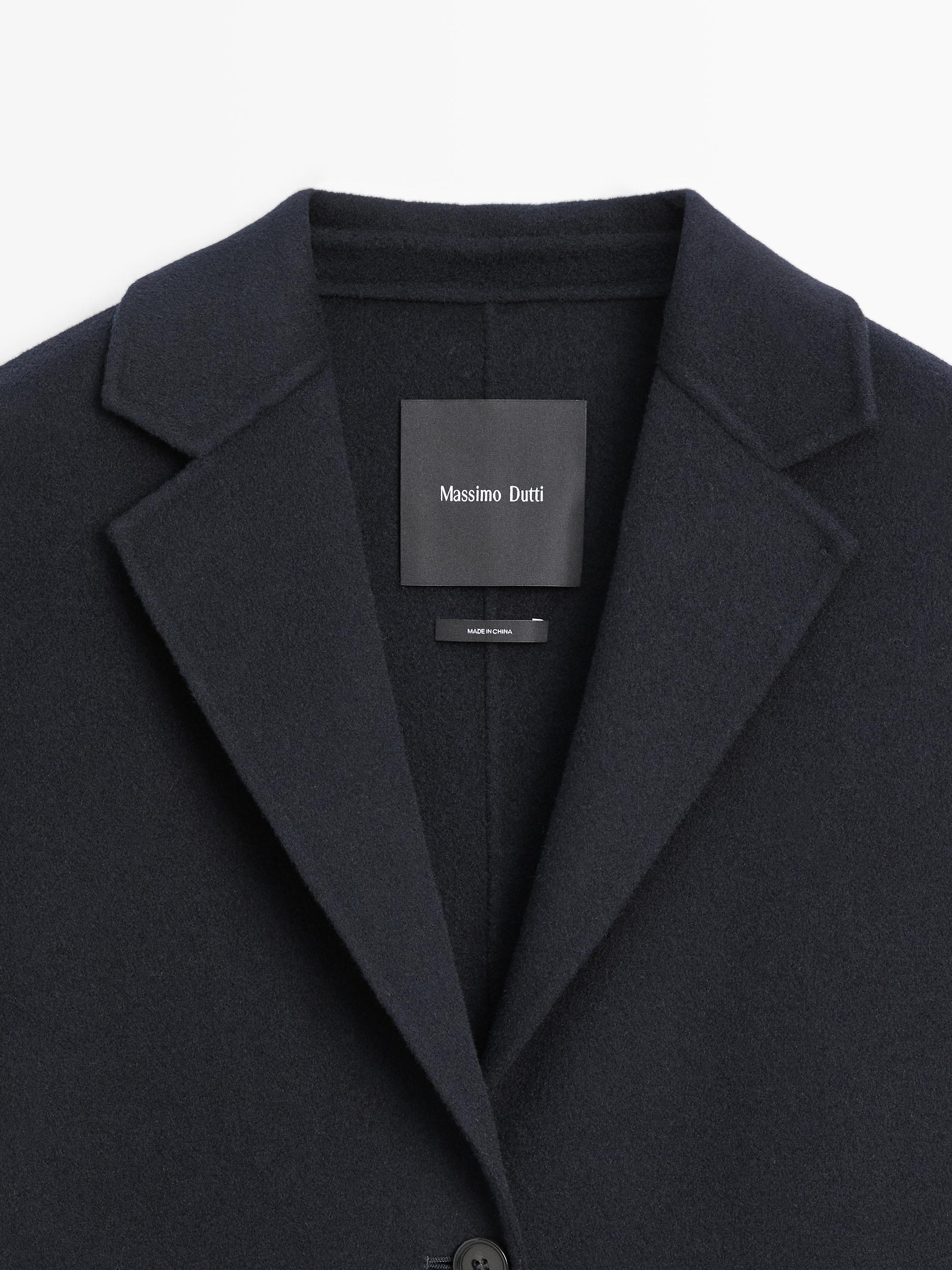 Two-button wool blend coat