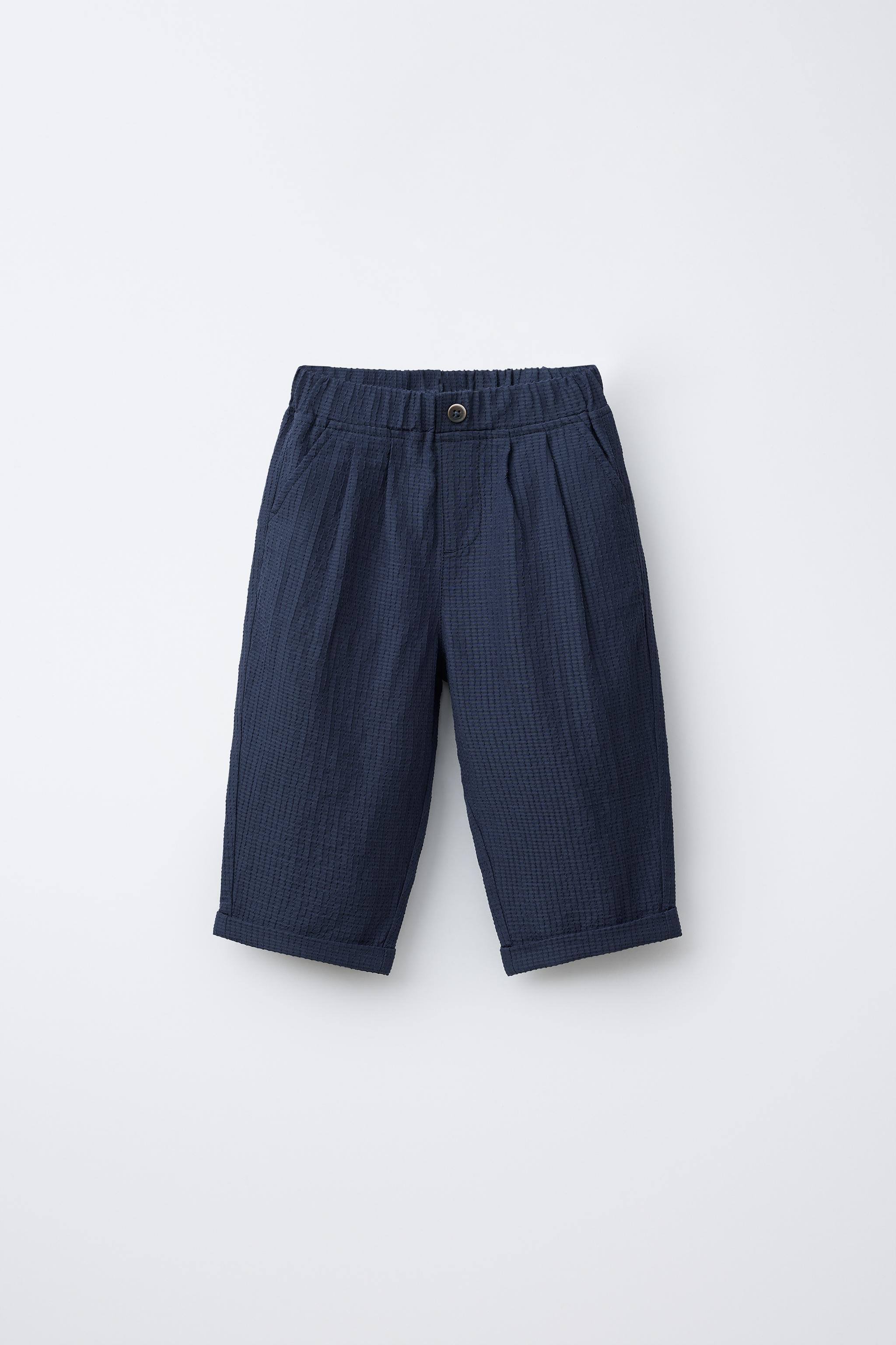 PANTALON BAGGY EN SEERSUCKER