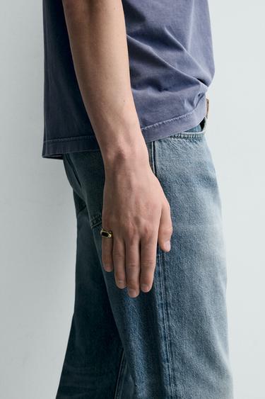 Zara KOMPLET OD 2 KONTRASTNA METALNA PRSTENA – zlato – Slika 0