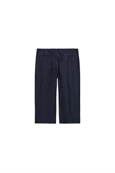 ZW COLLECTION DENIM CAPRIS - Blue by Zara