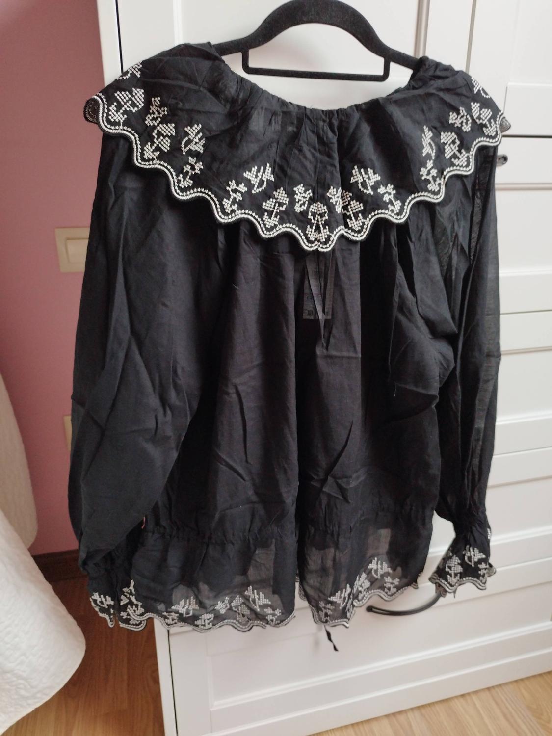 ZW COLLECTION EMBROIDERED RUFFLE BLOUSE - Image 5