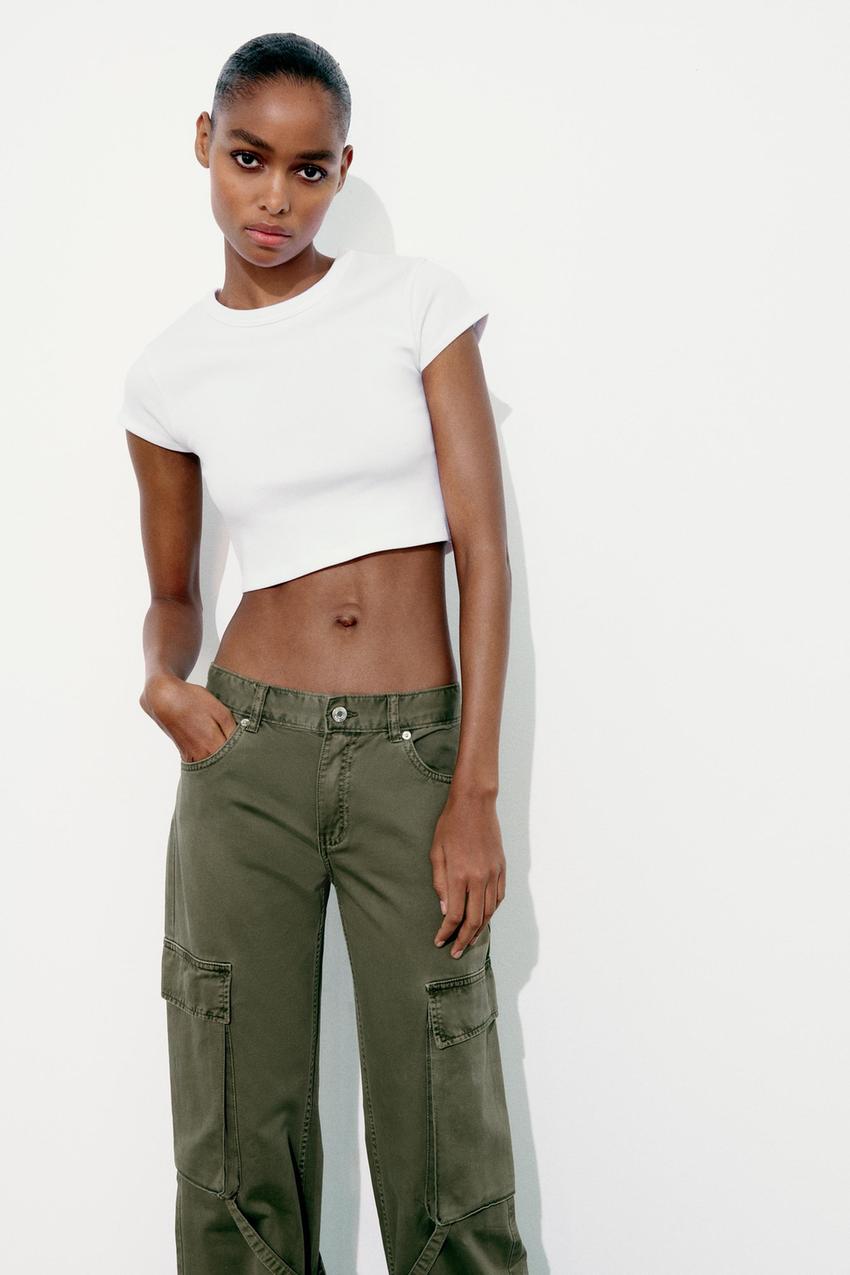 FITTED CROPPED T-SHIRT - White
