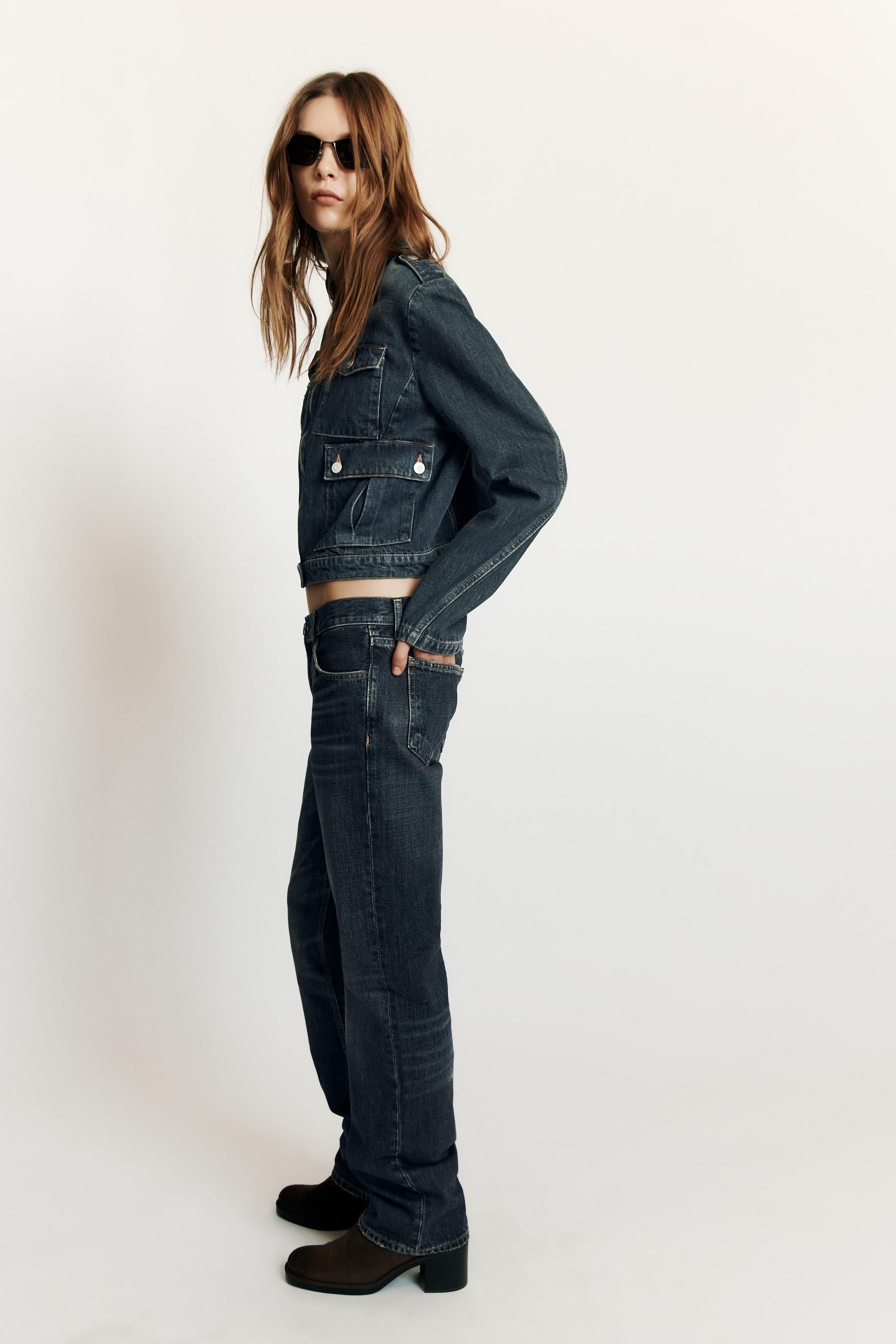 STRAIGHT FIT TAILLE MI-HAUTE TRF JEANS