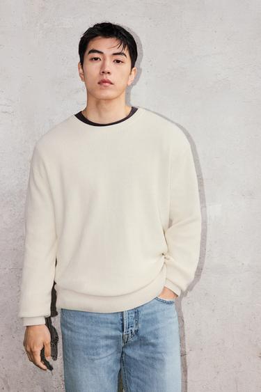 PURL KNIT SWEATER - Ecru by Zara