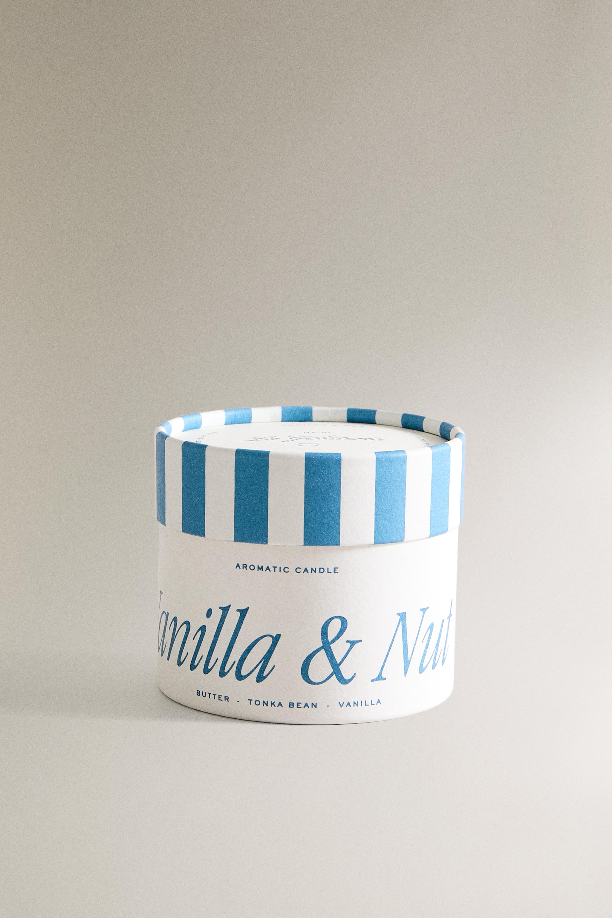 (150 G) VANILLA & NUT SCENTED CANDLE