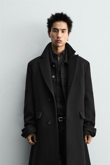 ABRIGO LANA - CASHMERE LIMITED EDITION - Negro de Zara