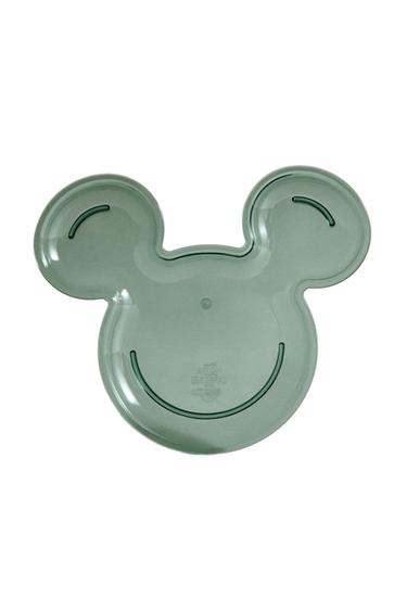 Zara KIDS MICKEY & MINNIE SHAPED PLATE ©DISNEY - Green