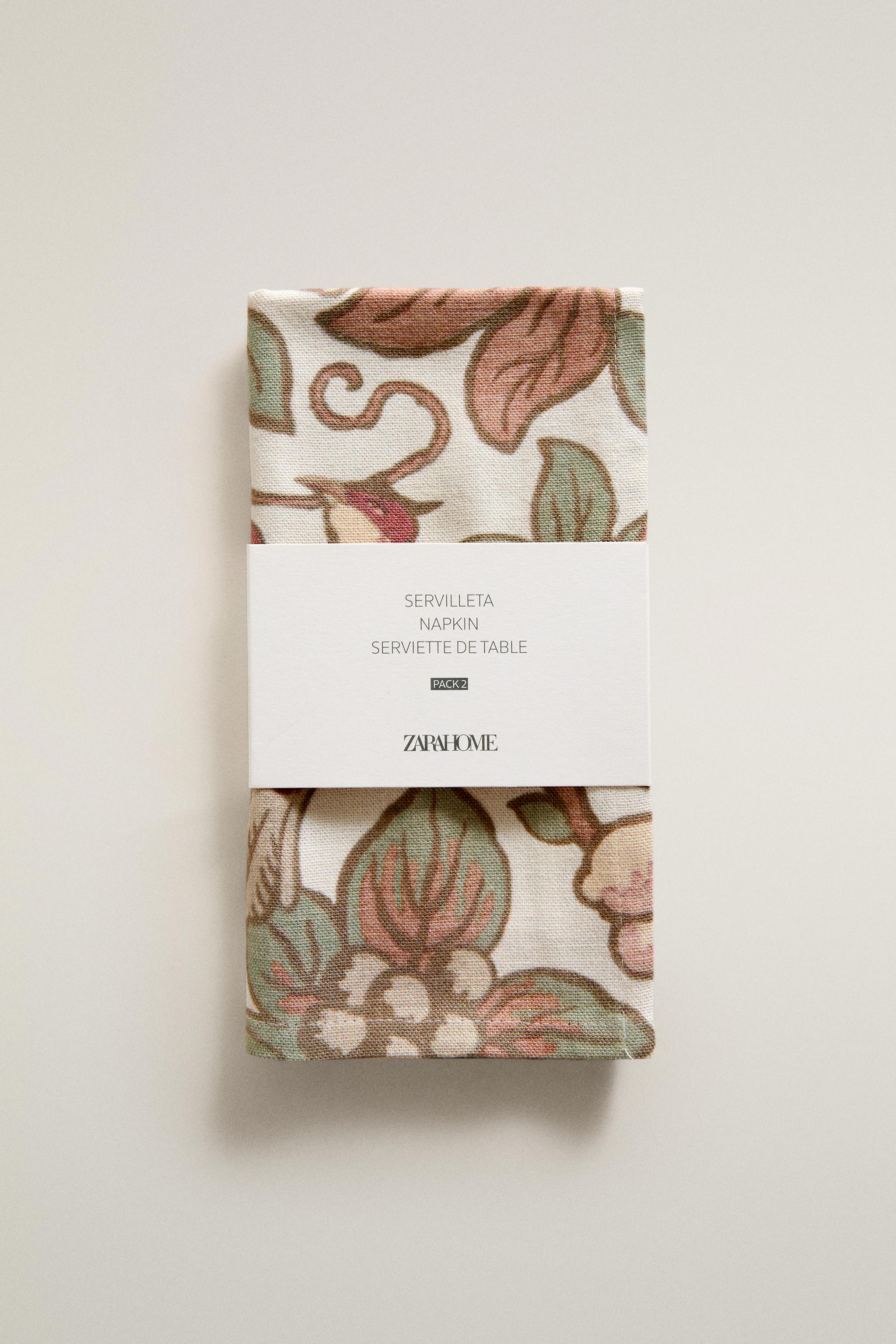 FLORAL AND BIRD NAPKINS (PACK OF 2) | KATHARINE POLE