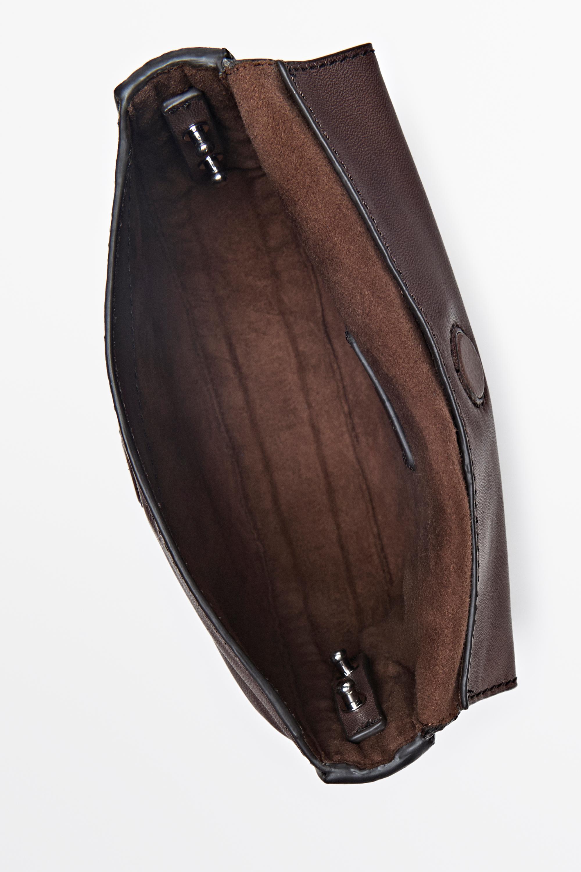 Nappa leather mini crossbody bag