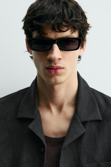 СОРОЧКА ВІЛЬНОГО КРОЮ JACQUARD - Чорний Zara