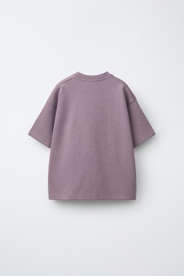 ENSEMBLE T-SHIRT ET BERMUDA EN INTERLOCK - Mauve de Zara - Image 2