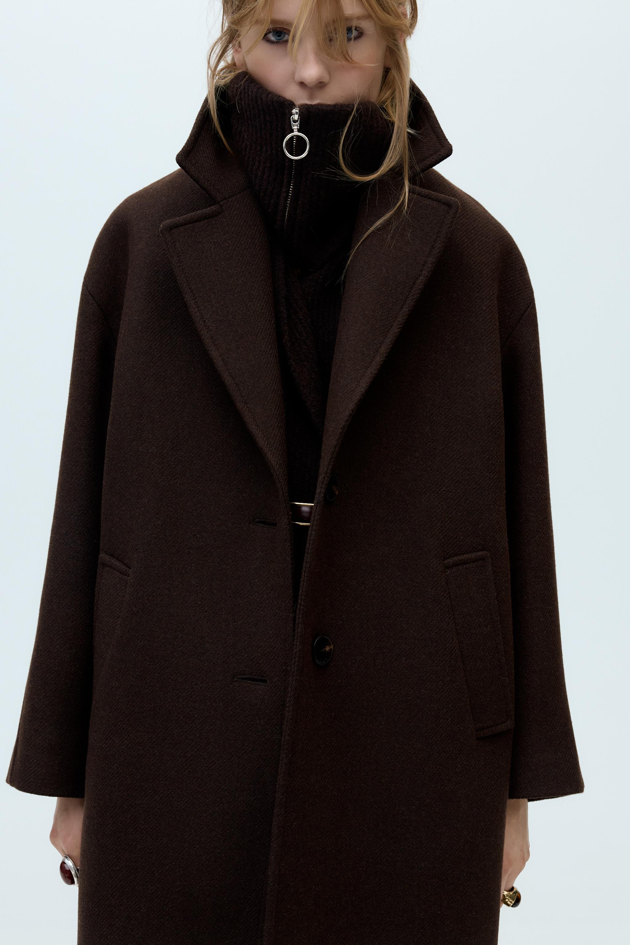 OVERSIZED COAT WITH WOOL