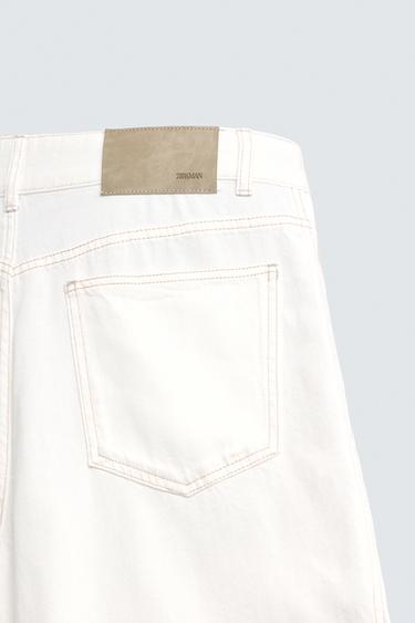 SHORT RELAXED FIT EN LYOCELL MÉLANGÉ - Blanc de Zara - Image 10