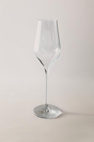 PLAIN CRYSTALLINE FLUTE GLASS - Transparent by Zara