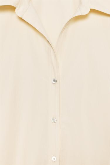 POPLIN SHIRT - Light yellow by Zara - Image 2