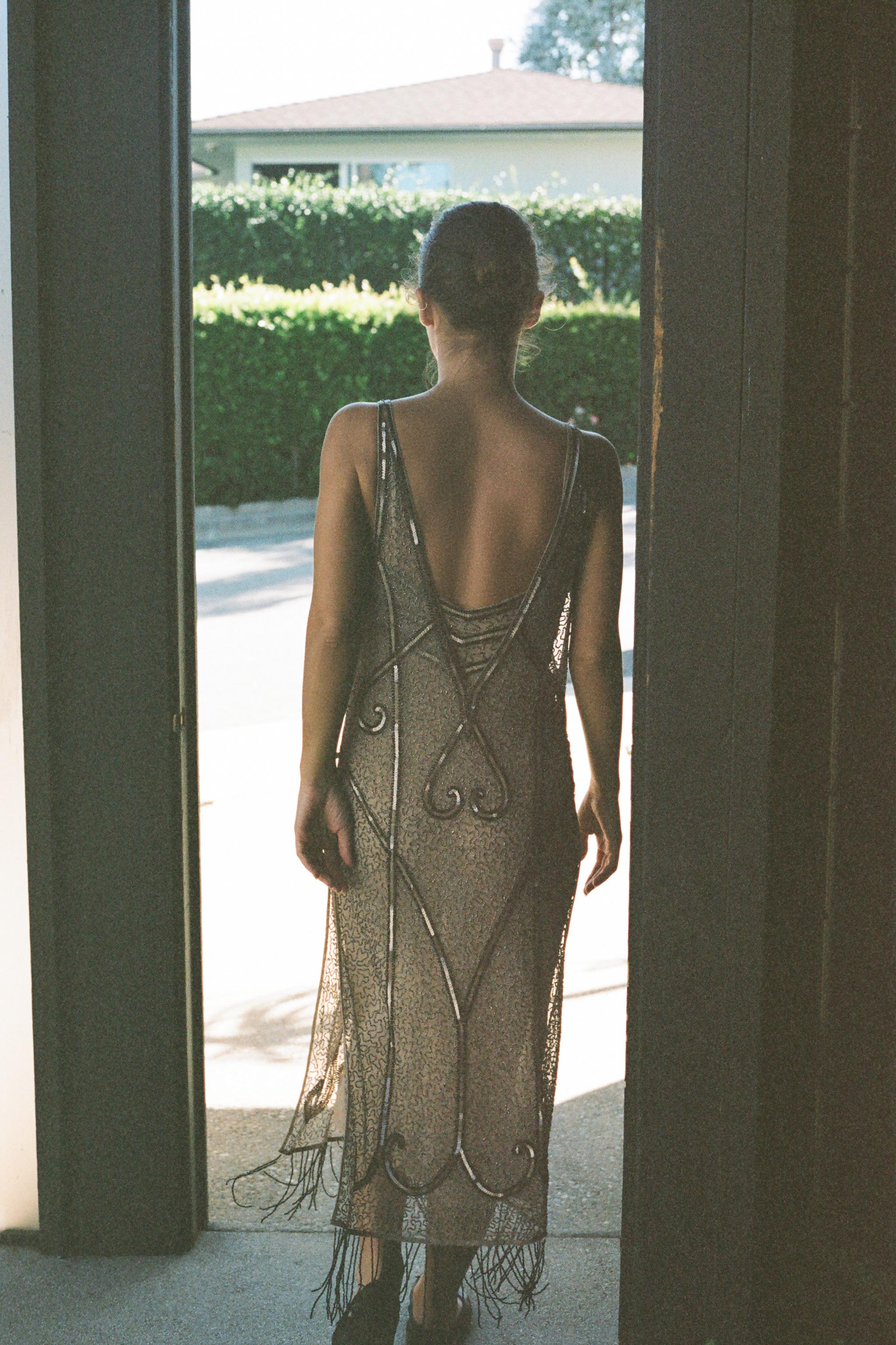 LIMITED EDITION BEADED MIDI DRESS