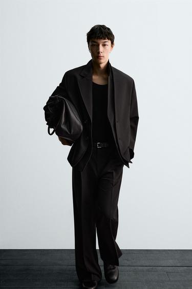 PANTALON DE COSTUME À PLIS - Noir de Zara - Image 5