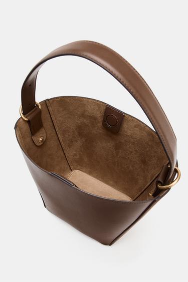 COMBINATION BUCKET BAG - Brown by Zara - Image 10