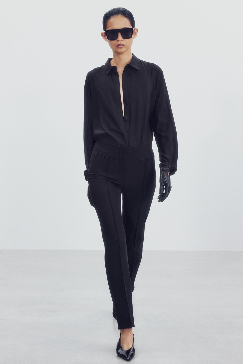 ZW COLLECTION TROUSERS WITH SEAM DETAIL