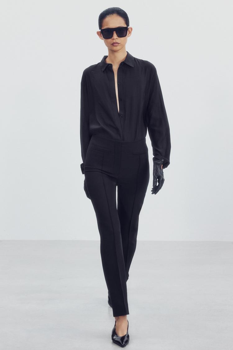 ZW COLLECTION TROUSERS WITH SEAM DETAIL