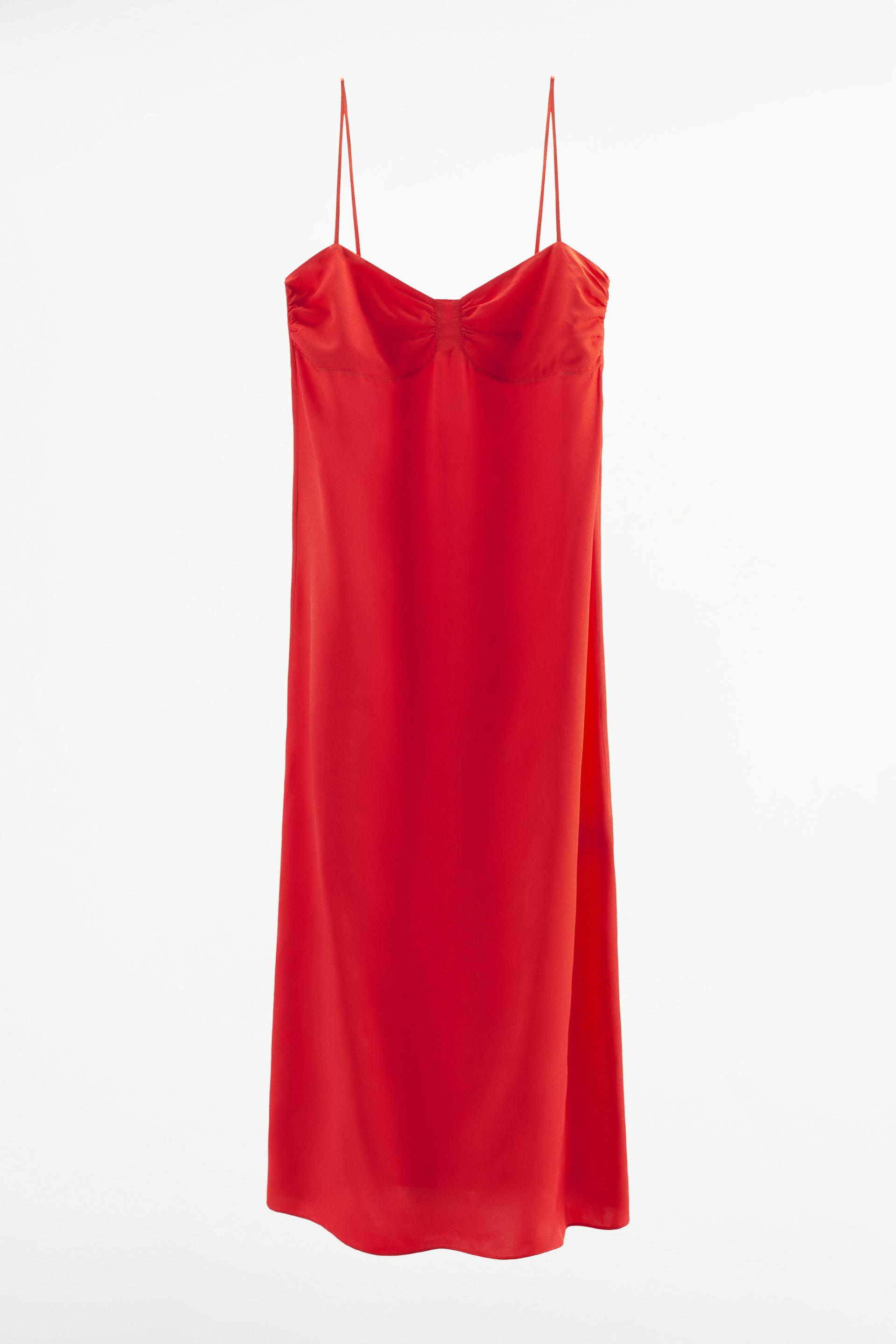 Gela Spaghetti Strap Camisole Dress - Red – Haute & Rebellious