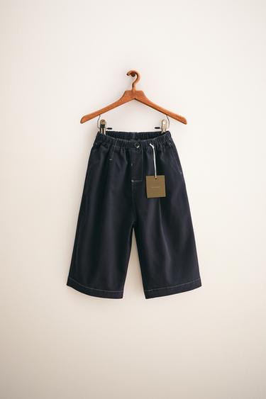 ZARA TIMELESS - CONTRAST SOFT TOUCH BAGGY TROUSERS - Charcoal by Zara