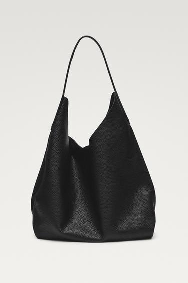 Medium nappa leather shoulder bag — Black 3