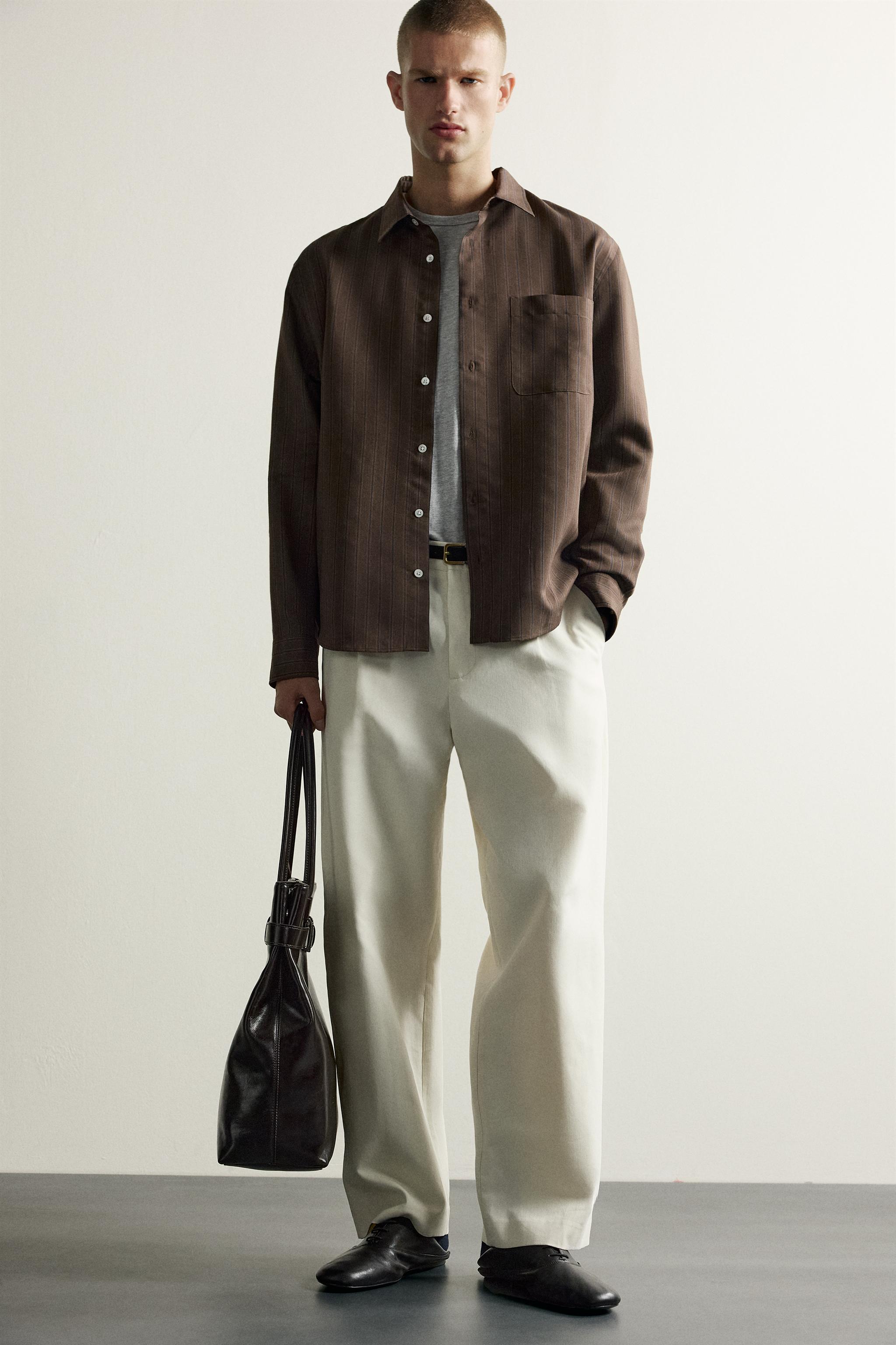 STRIPED FLUID SHIRT