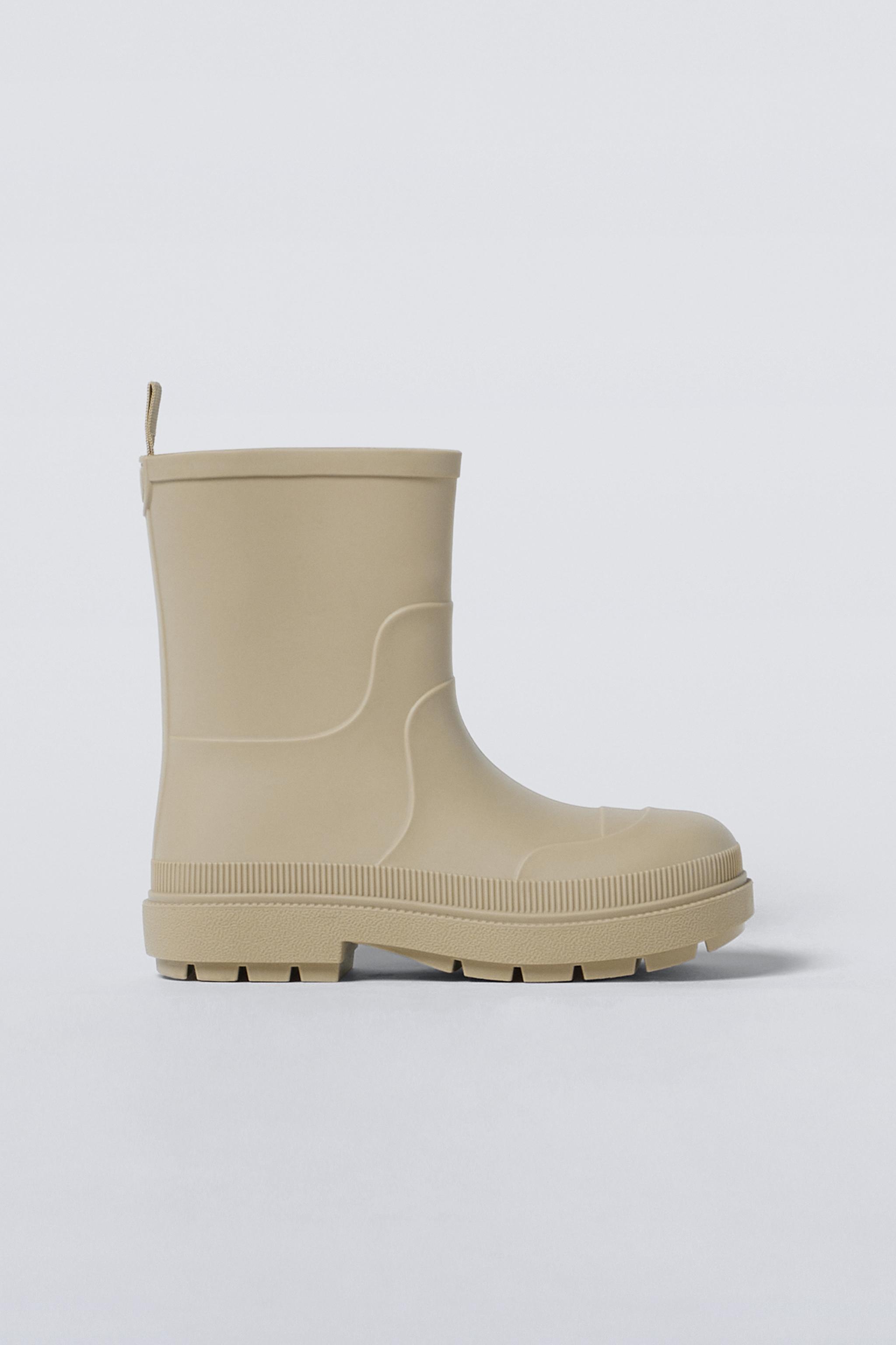 Zara Rainboots Off White Kids