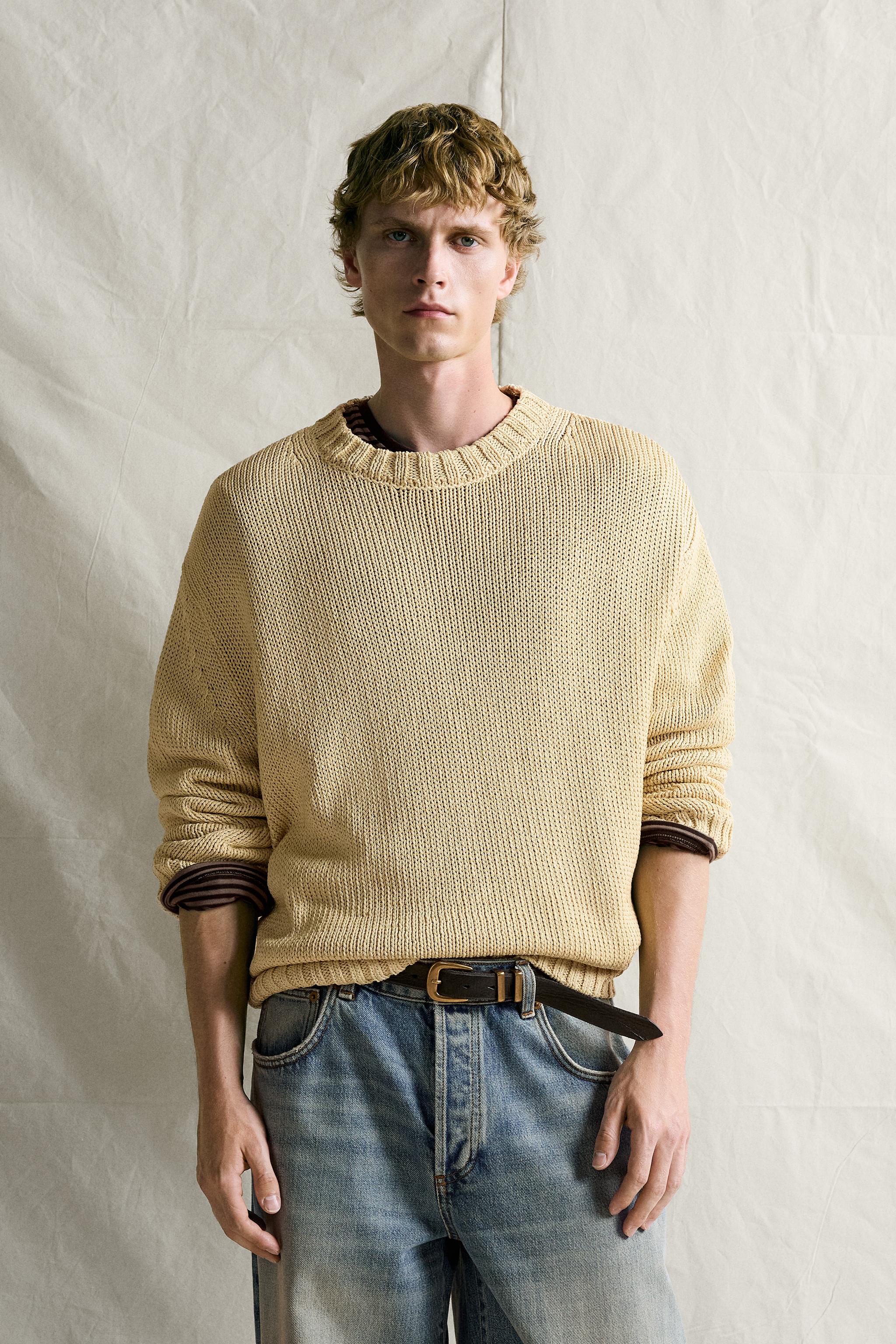 100% MERCERIZED COTTON SWEATER