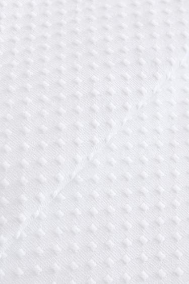 BEDSPREAD WITH POLKA DOT DESIGN - White by Zara - Image 4