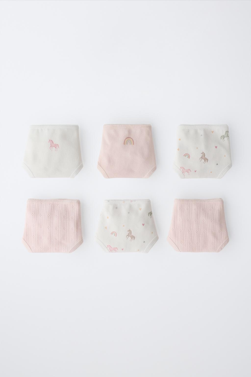 Zara 1 1/2-6 yaş/ Altı ədəd unicorn alt paltarı paketi