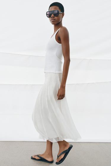 DÉBARDEUR - Blanc de Zara - Image 2