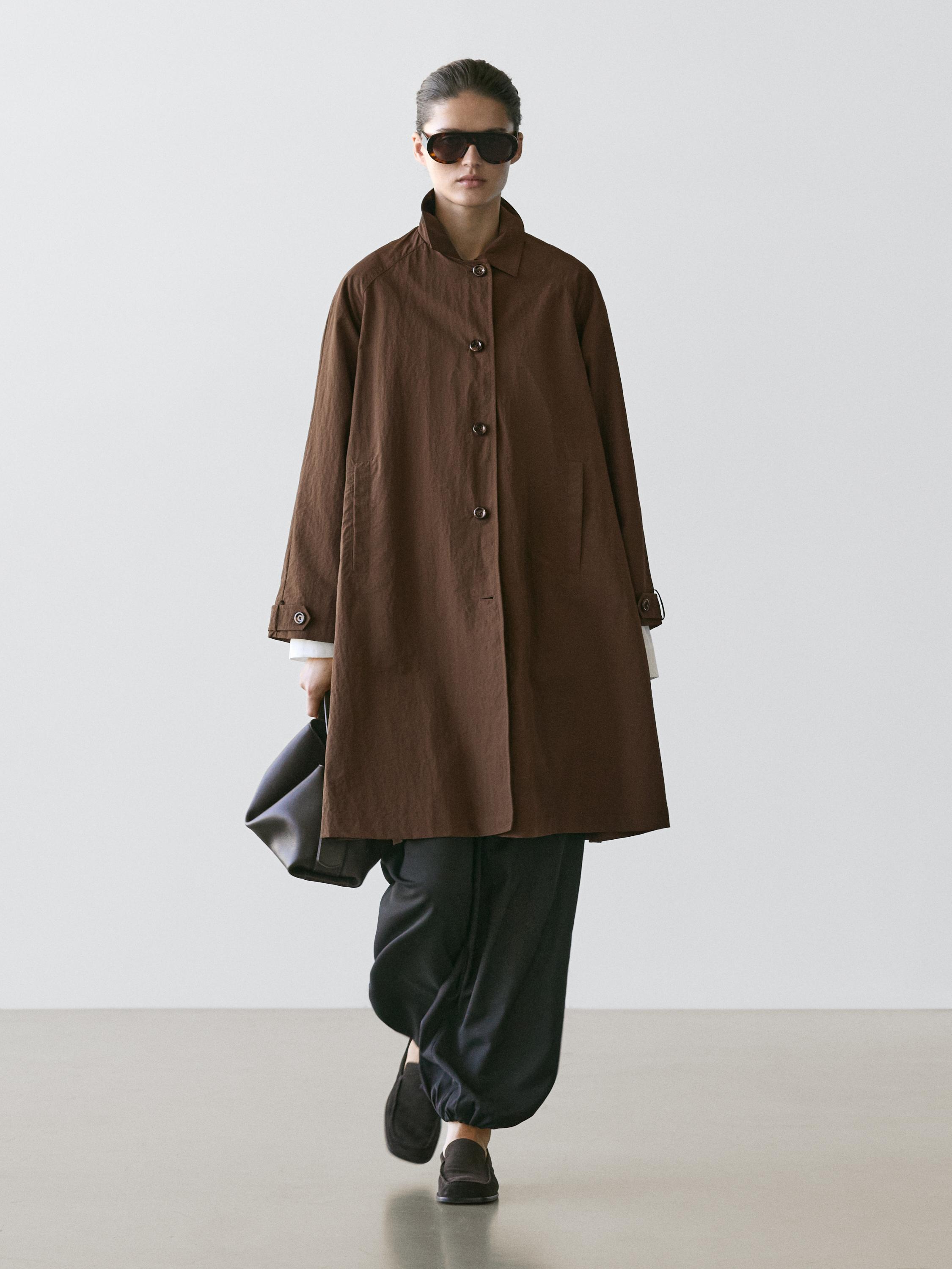 Trench cape détail col oversize