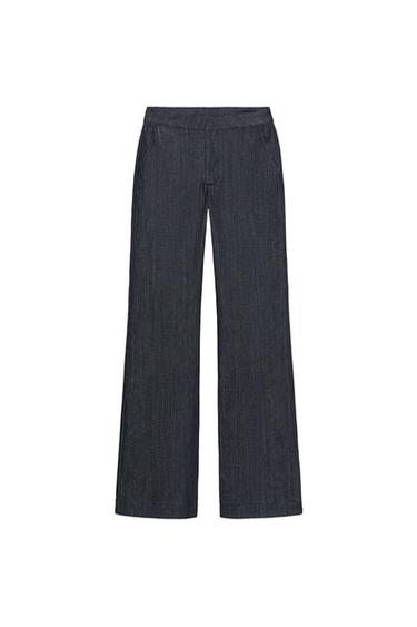ZW COLLECTION FLARE MID-RISE JEANS - Blue by Zara