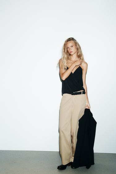 TOP TIRANTES TRANSPARENTES - Negro de Zara - Imagen 0