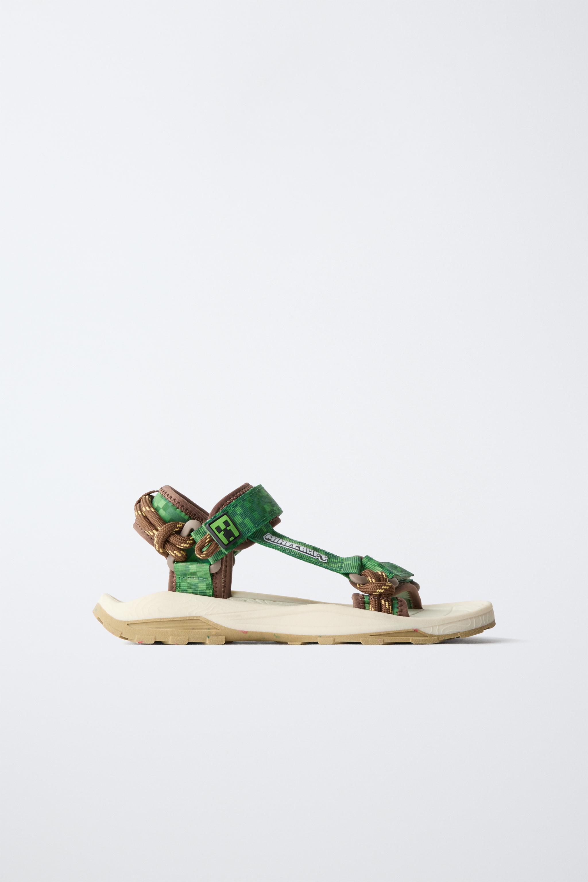 Детские сандалии Zara MINECRAFT © MOJANG AB. ™ TECHNICAL SANDALS