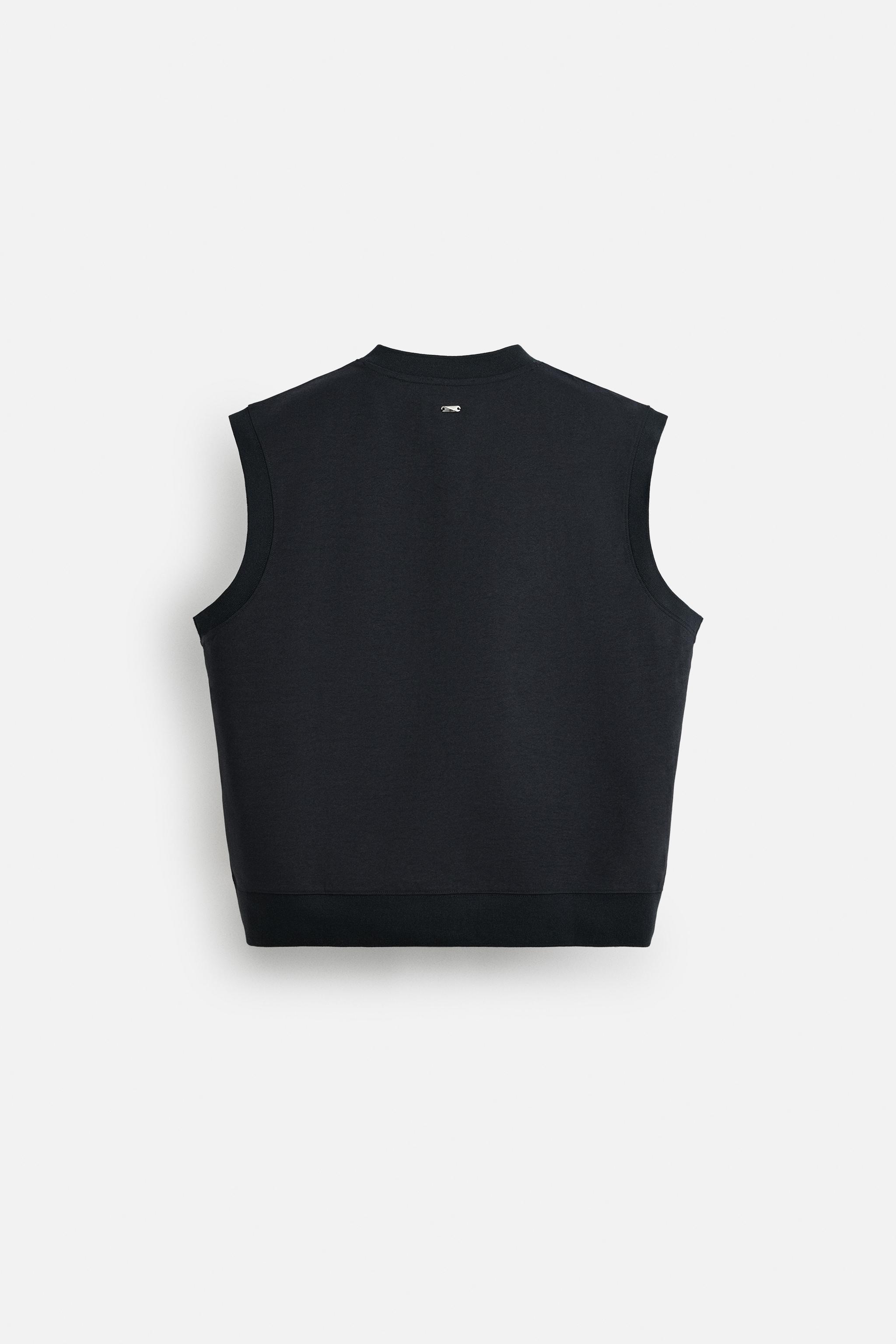 ［ZARA］トレーニングタンクトップ ZARA】リラックスフィットタンクトップ ブラック 0722/451/800