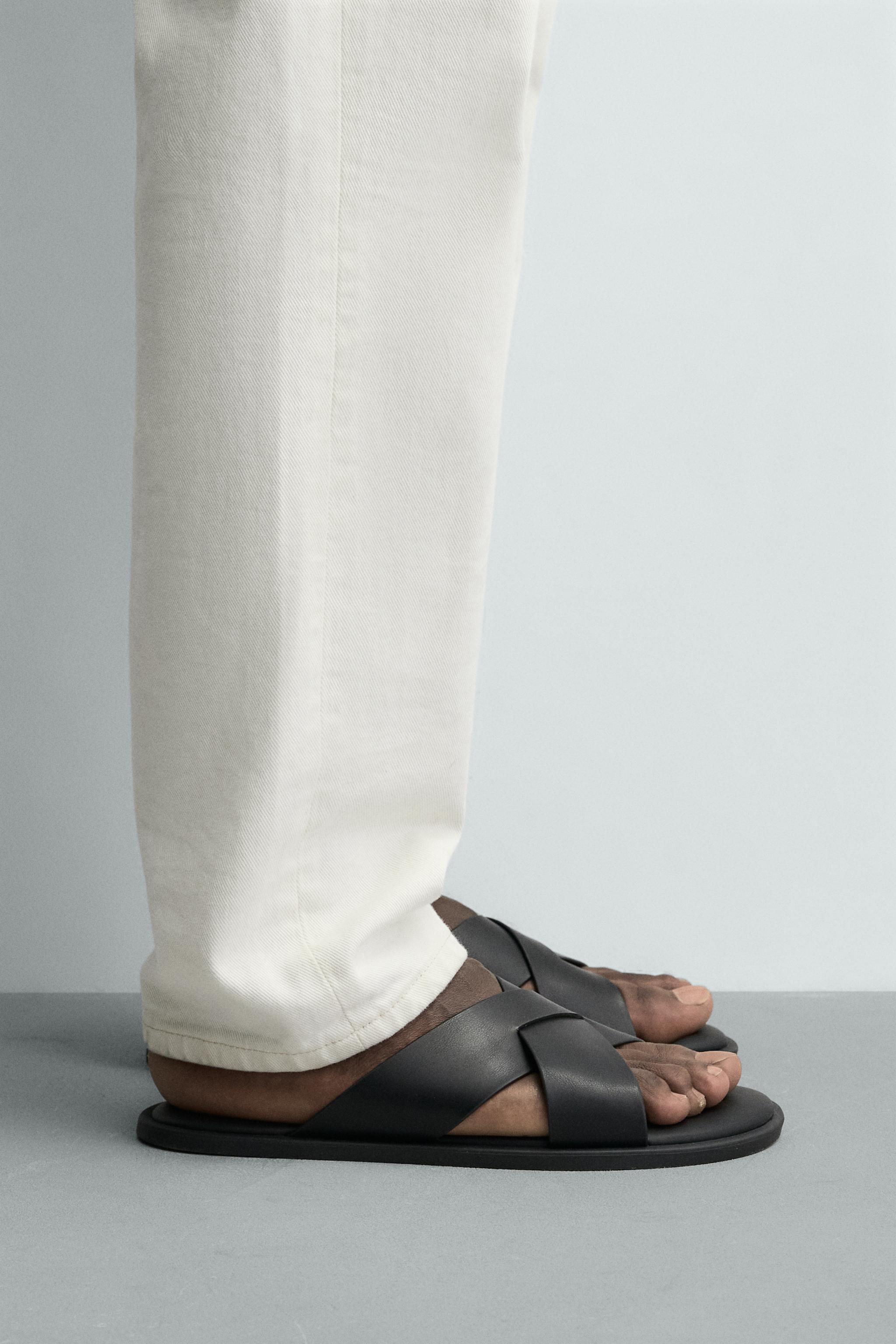 クロスサンダル - ブラック | ZARA Japan / 日本