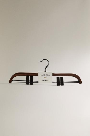 LOT CINTRES JUPE FINITION BOIS (LOT DE 2) - Marron foncé de Zara - Image 3