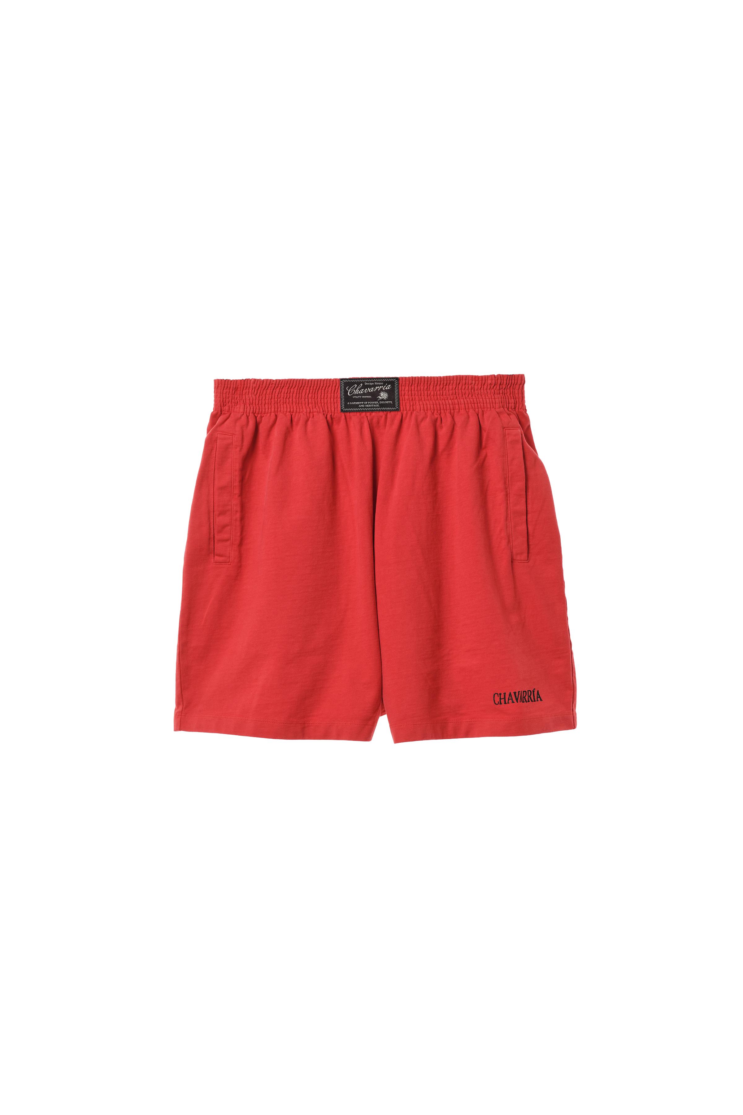 WILLY CHAVARRIA X ZARA EMBROIDERED JOGGER SHORTS - Red | ZARA
