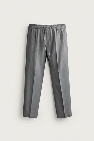 PANTALÓN CINTURA JOGGER CONFORT - Gris vigoré de Zara