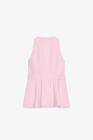 GILET À PÉPLUM - Rose de Zara - Image 7