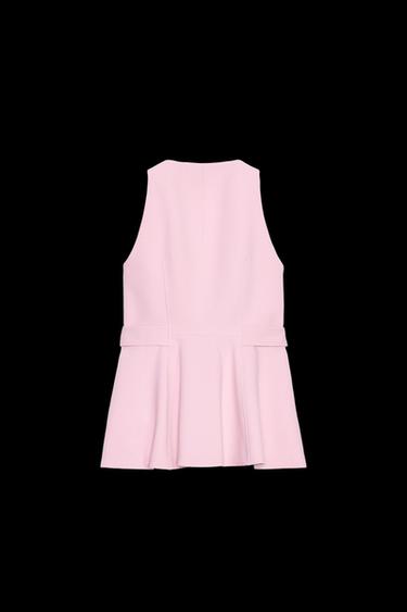 CHALECO PEPLUM - Rosa de Zara
