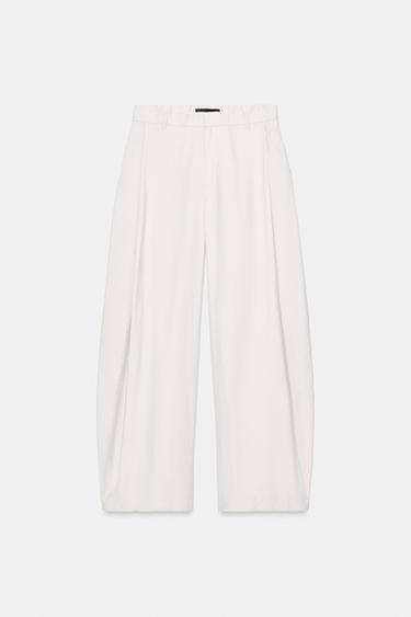 FLOWING PLEATED TROUSERS - Light grey by Zara - Image 2